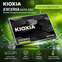 Kioxia EXCERIA SATA SSD 240GB/480GB/960 GB – 555MB/s Fast 2.5" TLC Upgrade for PC/Laptop