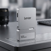 Lexar SL400 1TB /2TB Portable SSD Type-C Hub forMax 4K ProResVideo(External Solid State Drive)Silver