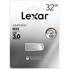 Lexar JumpDrive | Pen drive M35 64 GB / 32 GB USB 3.0 Flash drive – Silver up to 100MB/s