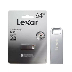 Lexar JumpDrive | Pen drive M35 64 GB / 32 GB USB 3.0 Flash drive – Silver up to 100MB/s