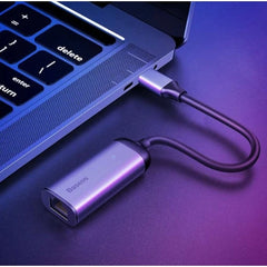 Baseus Enjoy Series USB-Type C to RJ45 LAN Adapter – Gigabit Network HUB for Laptop & Phone
