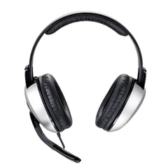 Genius HS-05A Wired Stereo Headset with Microphone – Full Size, Adjustable Headband, In-line Volume/Mute, 3.5mm