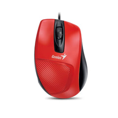 Genius DX-150X USB Wired Mouse | Ergonomic Wired Optical Mouse1200 DPI USB 3-Buttonfor PC/Laptop Red