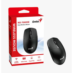 Genius NX-7000SE Wireless Mouse 2.4GHz 1200 DPI USB Receiver Plug & Play – Black