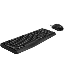 Genius USB Wired Keyboard & Mouse Combo with AI Copilot Key, USB, Full-Size, 1200 DPI, Black