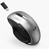 Genius Ergo 8200S Wireless Ergonomic Silent Mouse 2.4GHz 5-Button BlueEye Sensor for PC Laptop Mac