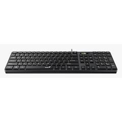 Genius SlimStar 126 Wired Slim Multimedia Keyboard with 12 FN Multimedia Keys, 4 Hotkeys – Black
