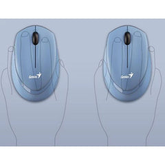 Genius NX-7009 USB Wireless Mouse 2.4GHz 1200 DPI Ergonomic Design USB Receiver Plug & Play