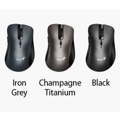 Genius Ergo 8100S Wireless Ergonomic Silent Mouse 2.4GHz 6-Button Adjustable DPI for PC Laptop Mac