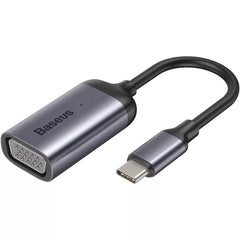 Baseus Enjoyment Series Type-C to VGA HUB Convertor Dark Gray to connect USB-C enabled smartphones, tablets, computers