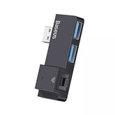 Baseus Multifunctional Hub for Surface Pro (USB A to RJ45 * 1 + USB3.0 * 2) - Black