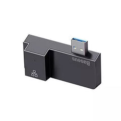 Baseus Multifunctional Hub for Surface Pro (USB A to RJ45 * 1 + USB3.0 * 2) - Black