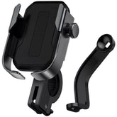 Baseus Armor Motorcycle Holder adjustable phone bike mount holder for handlebar and mirror - Black