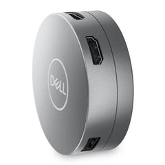 Dell 6-in-1 USB-C Multiport Adapter 6-in-1 Hub HDMI DP Ethernet 90W PD Fast Data USB 3.2 Compact