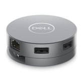 Dell 6-in-1 USB-C Multiport Adapter 6-in-1 Hub HDMI DP Ethernet 90W PD Fast Data USB 3.2 Compact