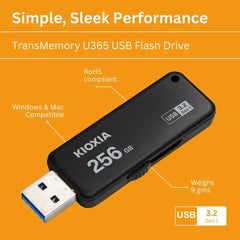 KIOXIA Trans Memory U365 – 256GB USB 3.2 Gen1 USB Flash Drive 150MB/s