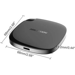 HIKVISION T100I 480GB/240GB Portable SSD USB 3.1 – Piano Black USB-C External Storage