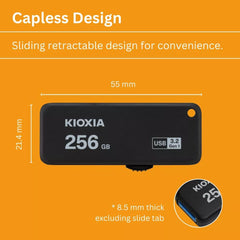 KIOXIA Trans Memory U365 – 256GB USB 3.2 Gen1 USB Flash Drive 150MB/s