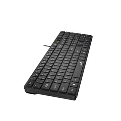 Genius SlimStar C126 Wired Keyboard Mouse Combo Slim Chocolate Keys, AI Copilot Key, 12 Multimedia FN Keys