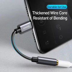 Baseus L54 USB-C to 3.5mm Audio Adapter with DAC Chip 24bit/48kHz Headphones Audio Jack Connector