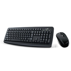 Genius KM-8100 Wireless Keyboard Mouse Combo 2.4GHz, 12 Multimedia Keys, Spill-Resistant Design