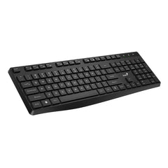 Genius KB-7200 Wireless Keyboard 2.4GHz – Slim Chocolate Keys, AI Copilot Key, 11 Multimedia Hotkeys