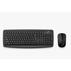 Genius KM-8100 Wireless Keyboard Mouse Combo 2.4GHz, 12 Multimedia Keys, Spill-Resistant Design