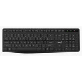 Genius KB-7200 Wireless Keyboard 2.4GHz – Slim Chocolate Keys, AI Copilot Key, 11 Multimedia Hotkeys