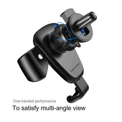 Baseus Gravity Car Mount Phone Holder – Air Vent Mount, 360° Adjustable, Anti-Scratch ( Black )