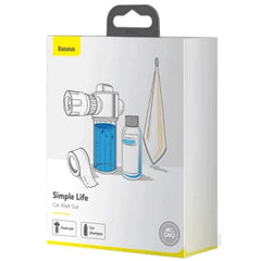 Baseus Simple Life Car Wash Suit with Foam Pot, Towel & Water Tape – Complete Cleaning Kit