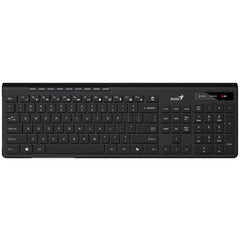 Genius SlimStar 7230 Wireless Keyboard 2.4GHz –Slim Chocolate Keys, AI Copilot, 9 Multimedia Hotkeys