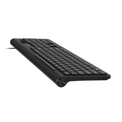 Genius Slim Multimedia Keyboard SlimStar 230 II USB Chocolate Keys, Comfortable Quiet Typing (Black)
