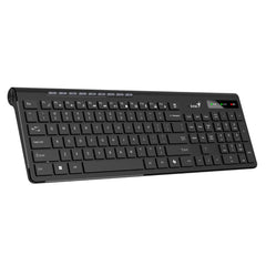 Genius SlimStar 7230 Wireless Keyboard 2.4GHz –Slim Chocolate Keys, AI Copilot, 9 Multimedia Hotkeys