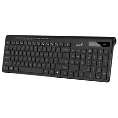 Genius SlimStar 7230 Wireless Keyboard 2.4GHz –Slim Chocolate Keys, AI Copilot, 9 Multimedia Hotkeys