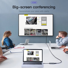 Baseus Enjoy Series USB-C to 4x USB 3.0 + HDMI Hub Adapter 4K/30Hz, High-Speed Data & Video