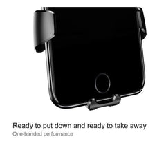 Baseus Gravity Car Mount Phone Holder – Air Vent Mount, 360° Adjustable, Anti-Scratch ( Black )