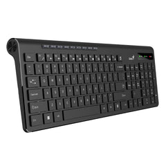 Genius SlimStar 7230 Wireless Keyboard 2.4GHz –Slim Chocolate Keys, AI Copilot, 9 Multimedia Hotkeys