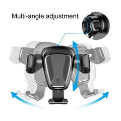 Baseus Gravity Car Mount Phone Holder – Air Vent Mount, 360° Adjustable, Anti-Scratch ( Black )