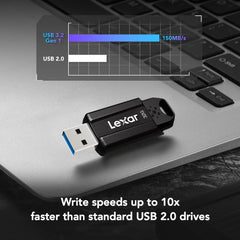 Lexar JumpDrive S80 32GB USB 3.1 Flash Drive 130MB/s High-Speed Portable Pen Drive