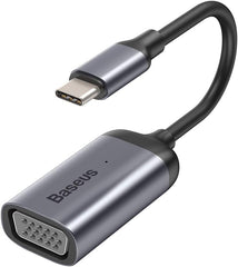Baseus Enjoyment Series Type-C to VGA HUB Convertor Dark Gray to connect USB-C enabled smartphones, tablets, computers