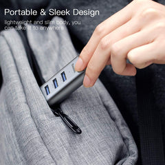 Baseus 4-in-1 USB Hubs | USB C / Type C to USB 3.0 PD 60W Fast Charging Port USB Dongle for Laptop