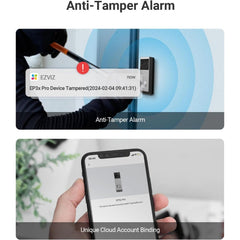EZVIZ EP3x Pro 2K Dual Lens Video Wireless Doorbell with Solar Panel Camera, 32GB, Person Detection