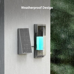 EZVIZ EP3x Pro 2K Dual Lens Video Wireless Doorbell with Solar Panel Camera, 32GB, Person Detection
