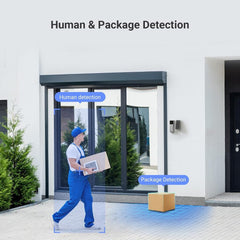 EZVIZ EP3x Pro 2K Dual Lens Video Wireless Doorbell with Solar Panel Camera, 32GB, Person Detection