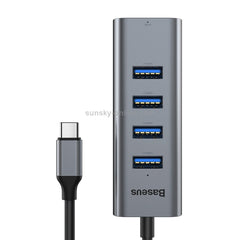 Baseus Enjoy Series USB-C to 4x USB 3.0 + HDMI Hub Adapter 4K/30Hz, High-Speed Data & Video