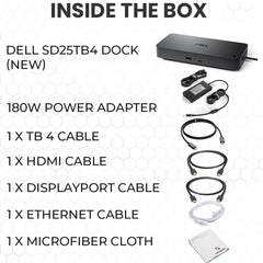 Dell Pro Thunderbolt 4 Smart Dock SD25TB4 130W Power Delivery 4x4K Ultra HD Multi Display Hub