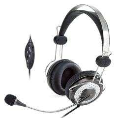 Genius HS-04SU Gaming Headset with Microphone – Noise Cancel, Adjustable Headband, In-line Volume/Mute, 3.5mm