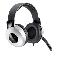 Genius HS-05A Wired Stereo Headset with Microphone – Full Size, Adjustable Headband, In-line Volume/Mute, 3.5mm