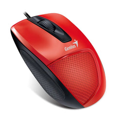 Genius DX-150X USB Wired Mouse | Ergonomic Wired Optical Mouse1200 DPI USB 3-Buttonfor PC/Laptop Red