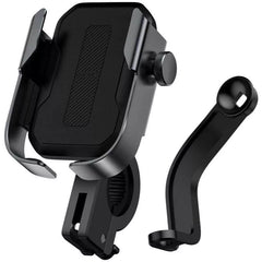 Baseus Armor Motorcycle Holder adjustable phone bike mount holder for handlebar and mirror - Black